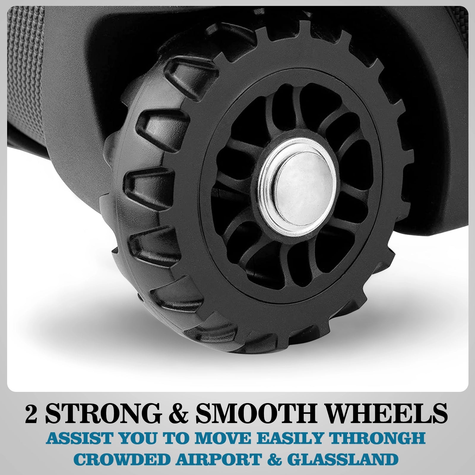 Yamato golf travel bag heavy-duty wheels - 360° smooth rolling for easy airport mobility