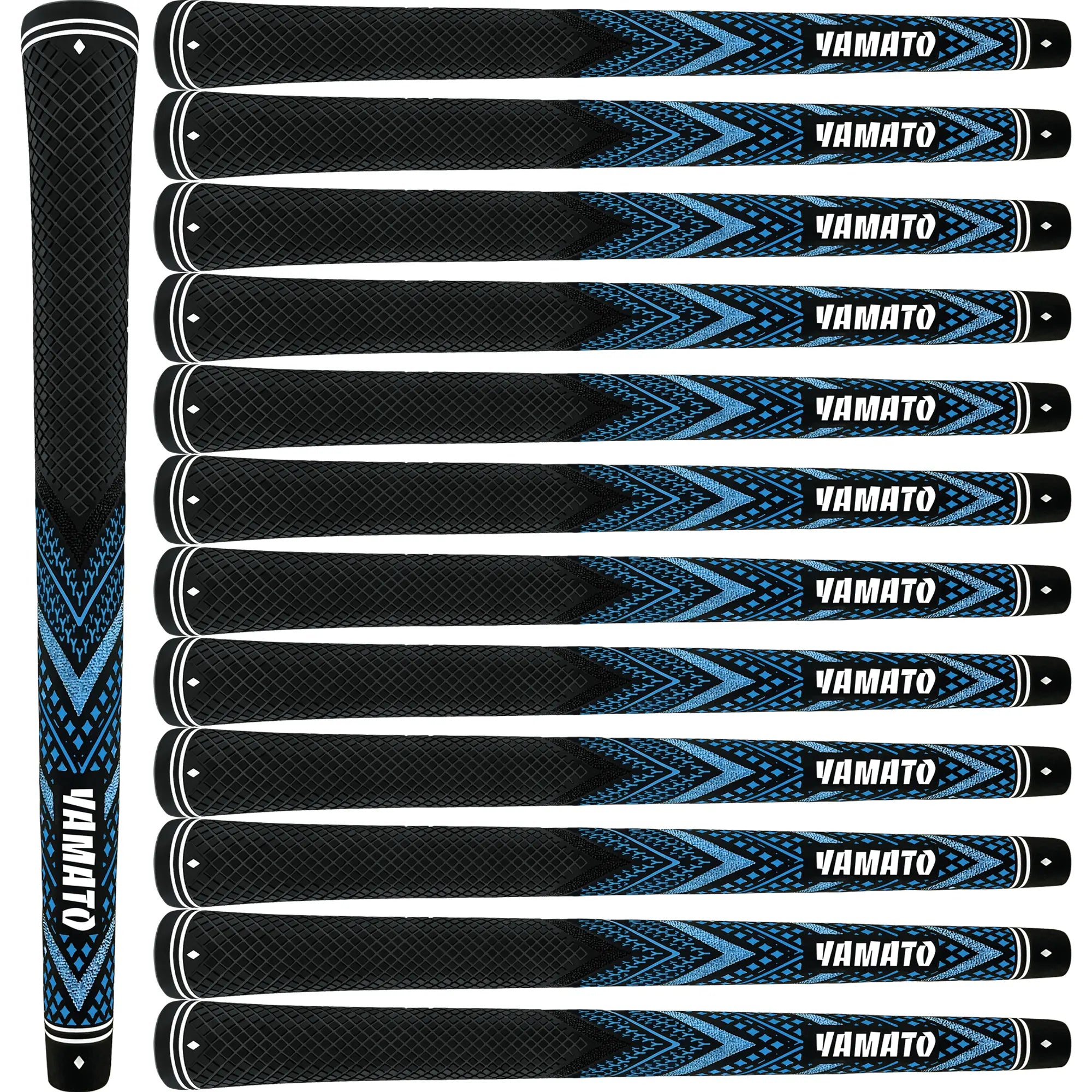 Yamato Blue Golf Grips 13-Pack – Midsize/Standard All-Weather Grips