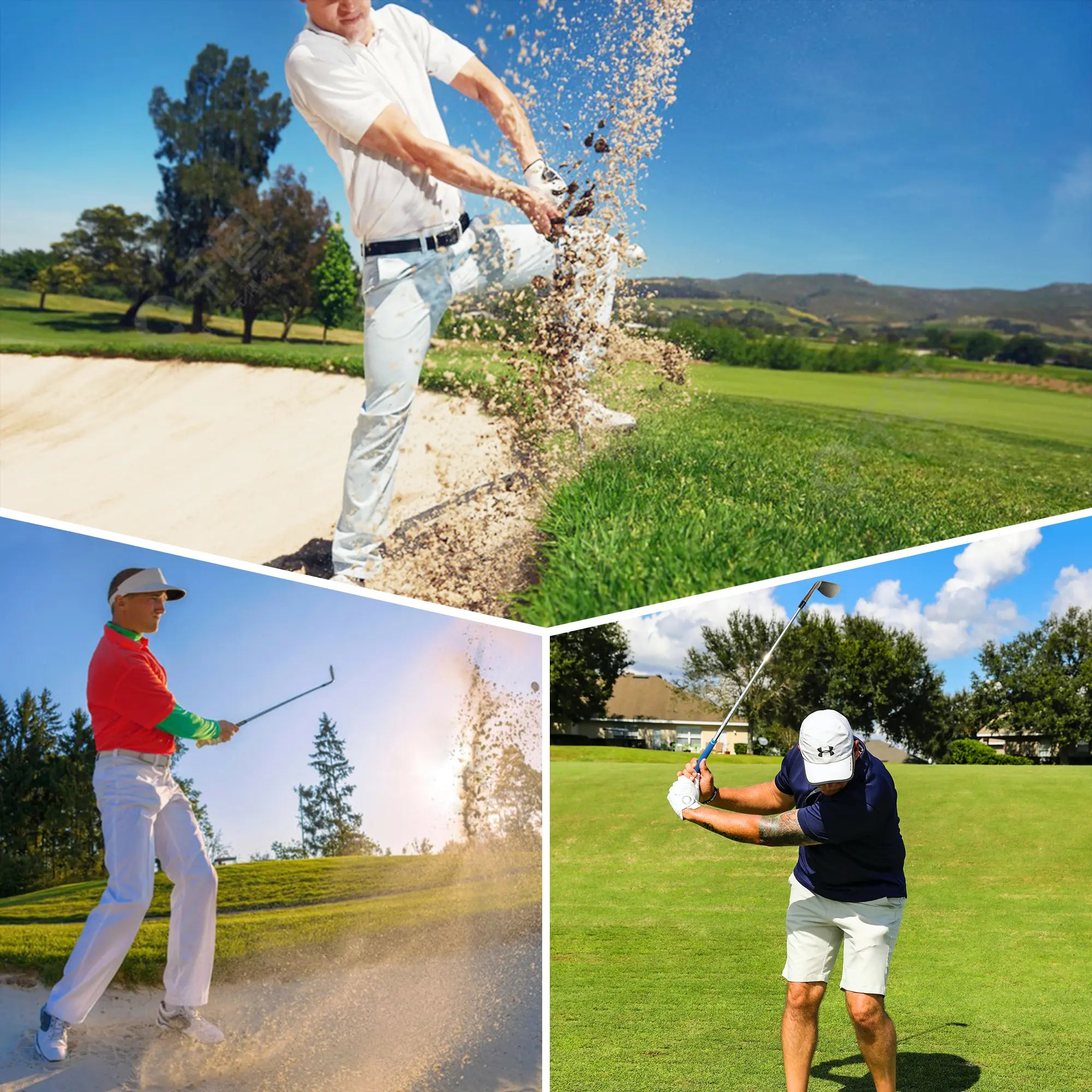 Golfer Using YAMATO Eagle Wedge on Course ā Live Shot