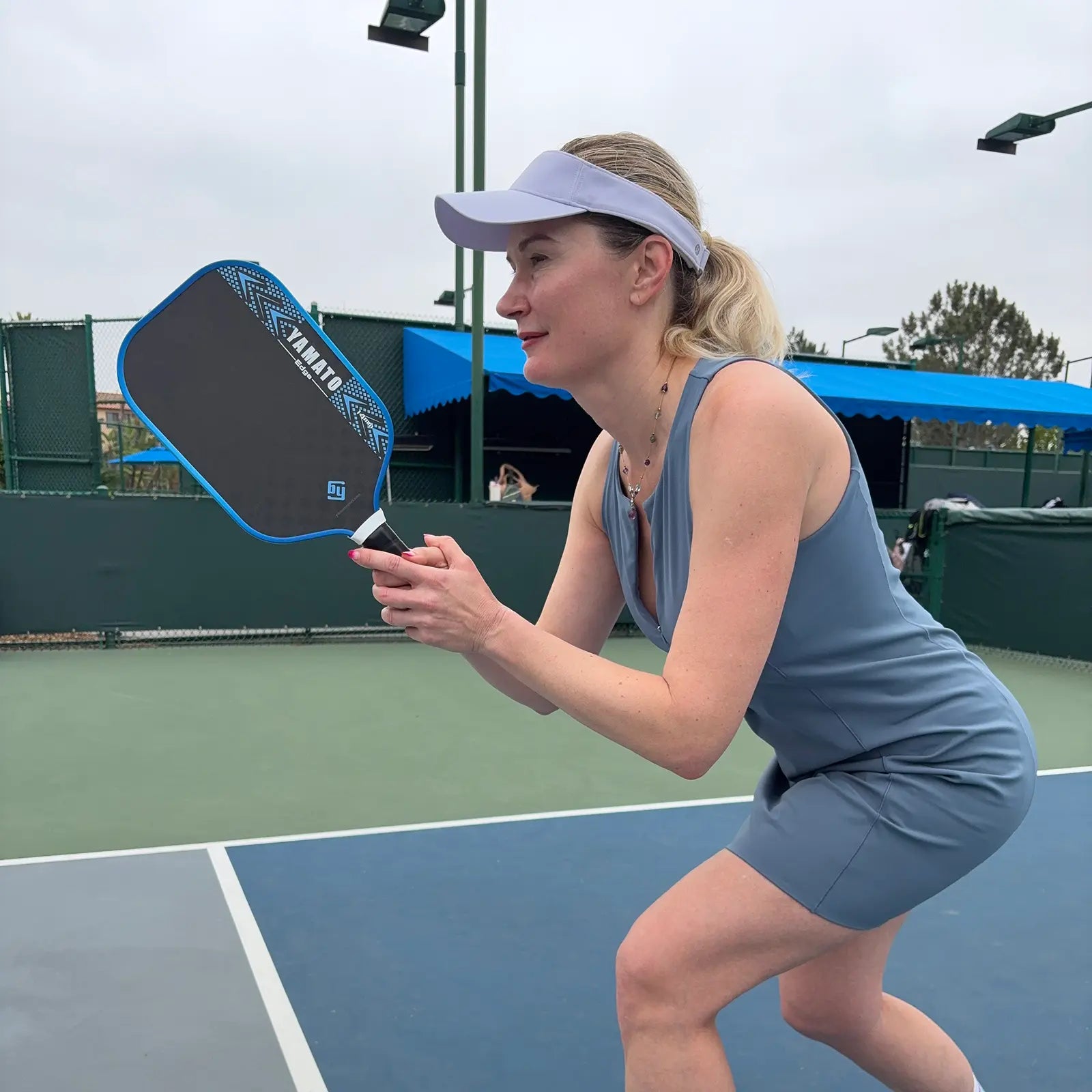 YAMATO Edge Raw Carbon Paddle - Blue
