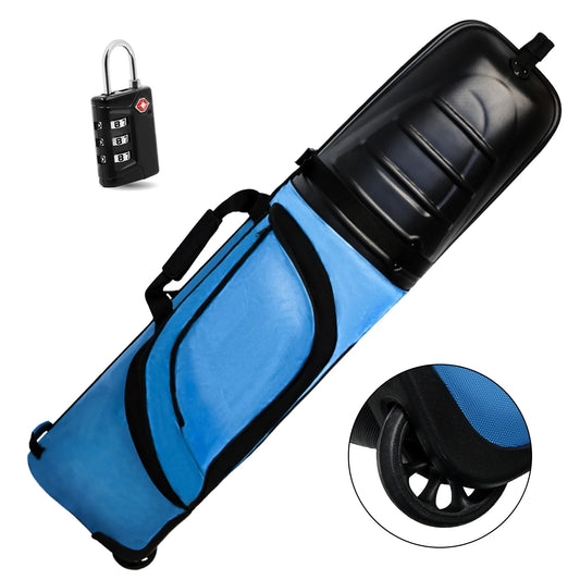 Yamato hard shell rolling golf travel case - TSA-approved airline protection with 360° wheels