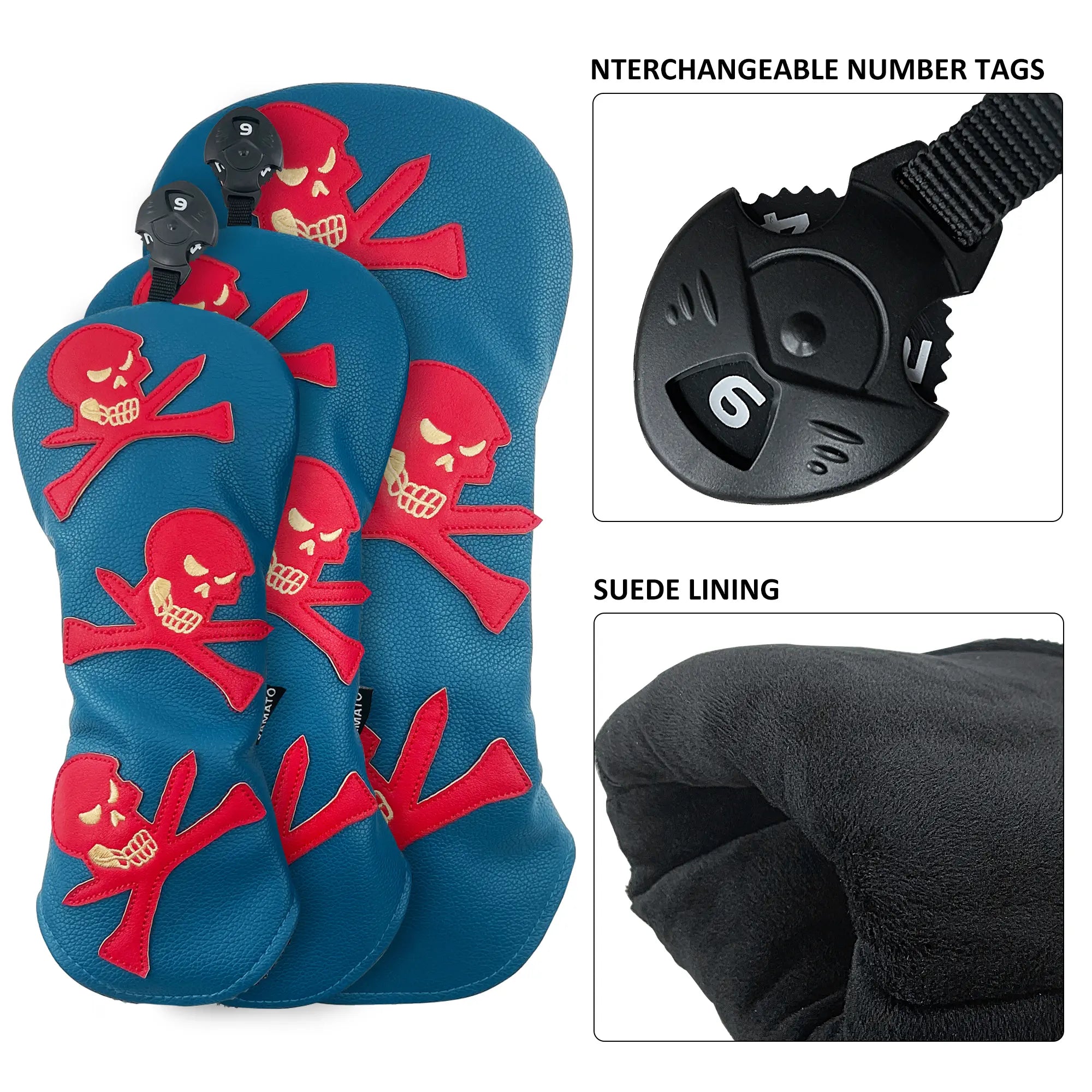 Premium Skull Golf Head Covers Set | Yamato Golf