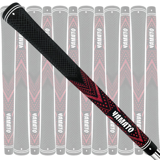 Yamato Innovative Golf Grips 13 Pack Midsize/Standardsize Golf Club Grips Red, All-Weather Firm Control And High Performance Grips Provides Superior Comfort And Responsiveness,4 colors Available