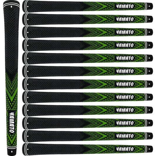 Yamato Innovative Golf Grips 13 Pack Midsize/Standardsize Golf Club Grips Green, All-Weather Firm Control And High Performance Grips Provides Superior Comfort And Responsiveness,4 colors Available