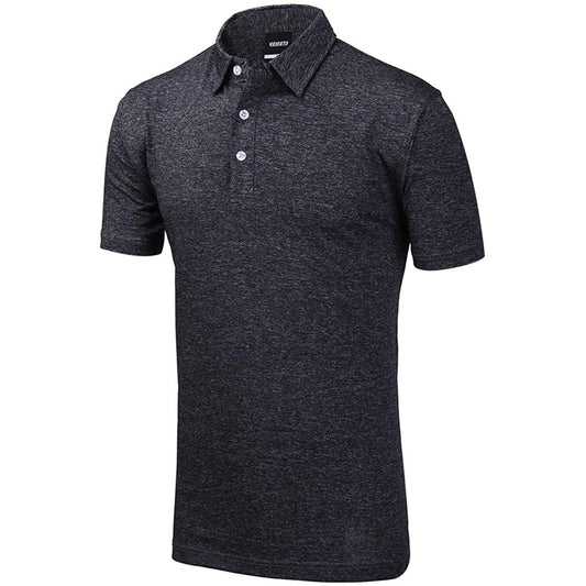 Yamato Men's Golf Polo Short Sleeve T-Shirt, Slim Fit, Moisture Sweating