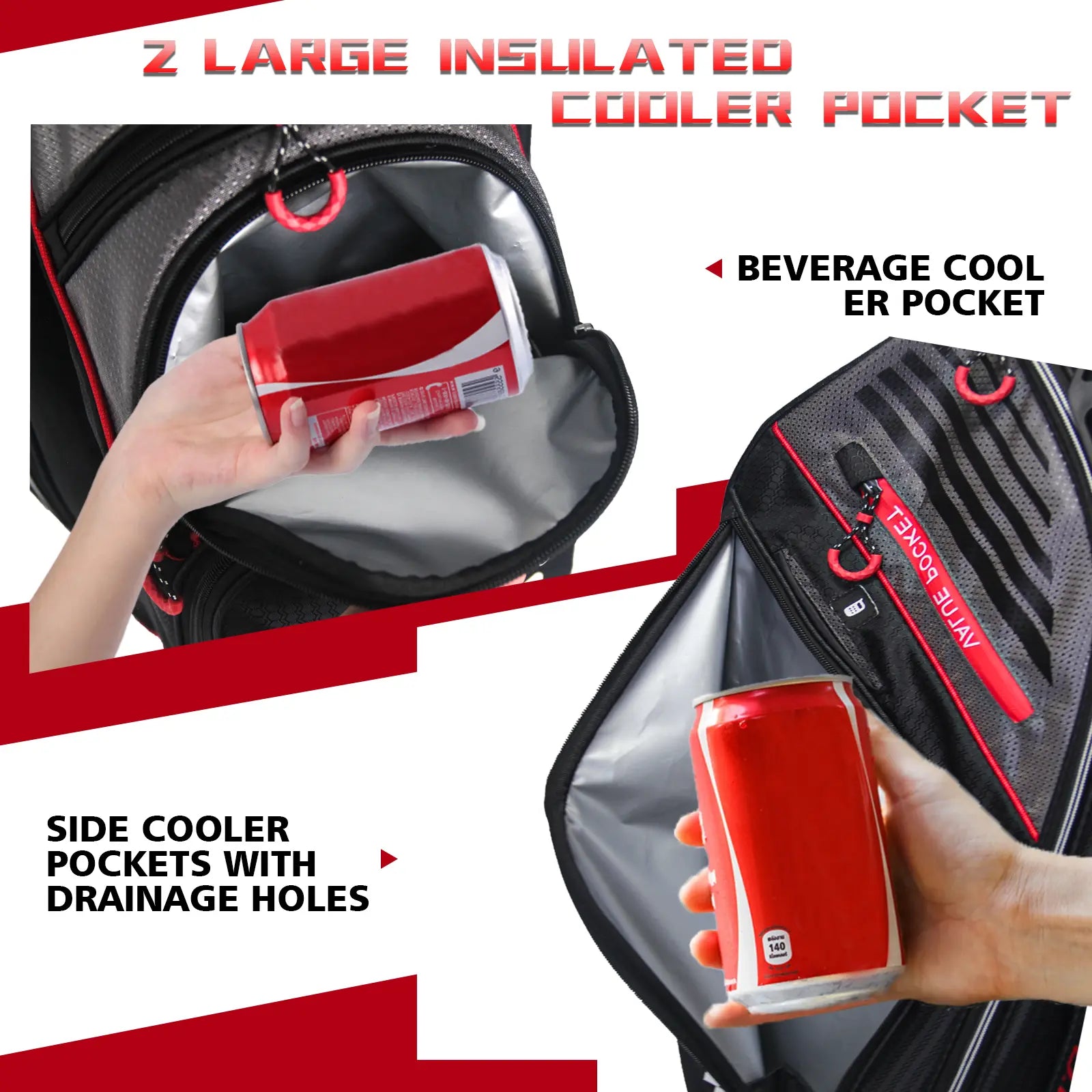 Yamato Golf Cart Bag – 14 Way Lightweight Organizer with Rain Cover