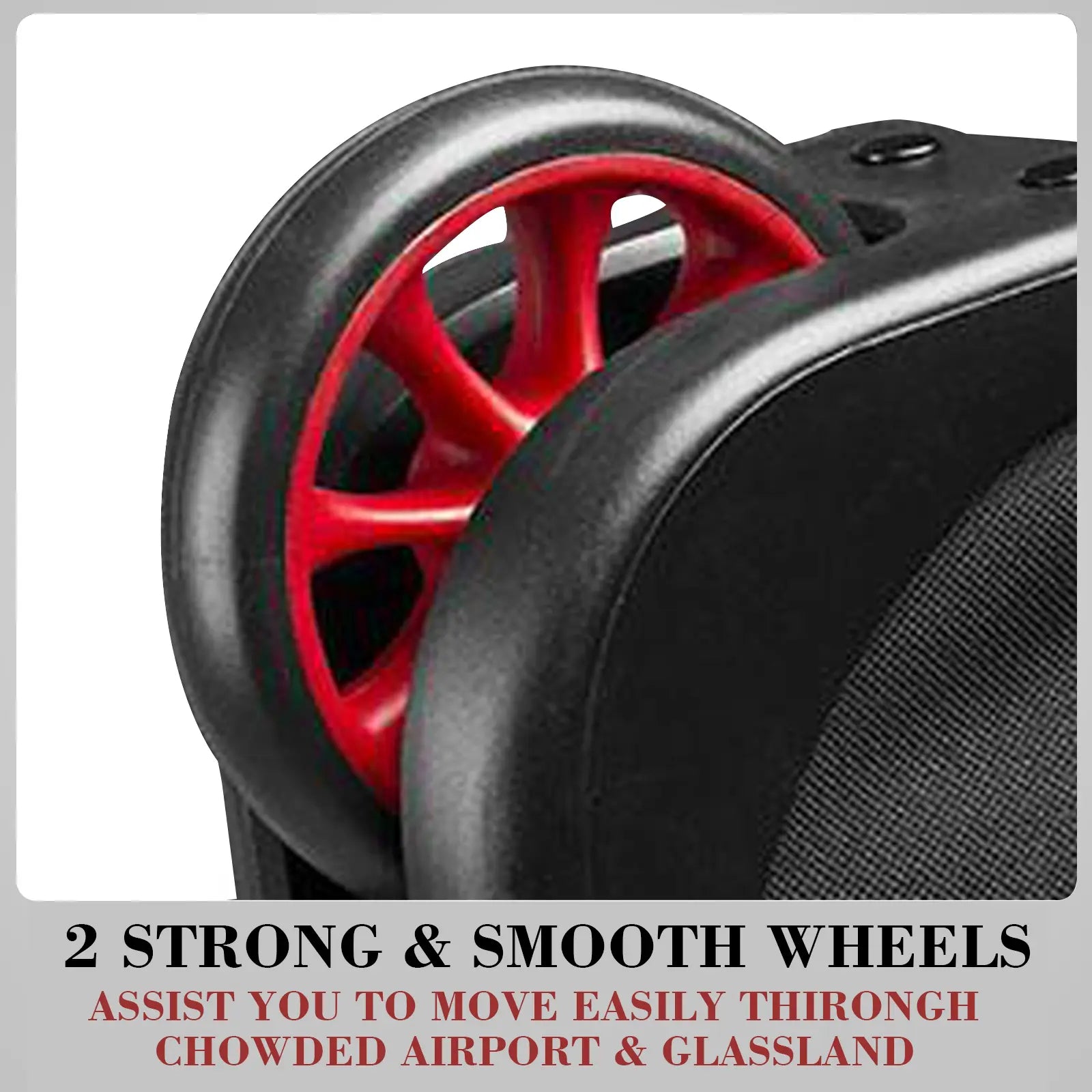 Yamato foldable golf travel bag 360° spinner wheels - Sealed bearings for smooth airport maneuverability