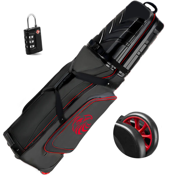 Yamato Golf Travel Bag – ABS Hard Shell, Wheels, Foldable Design