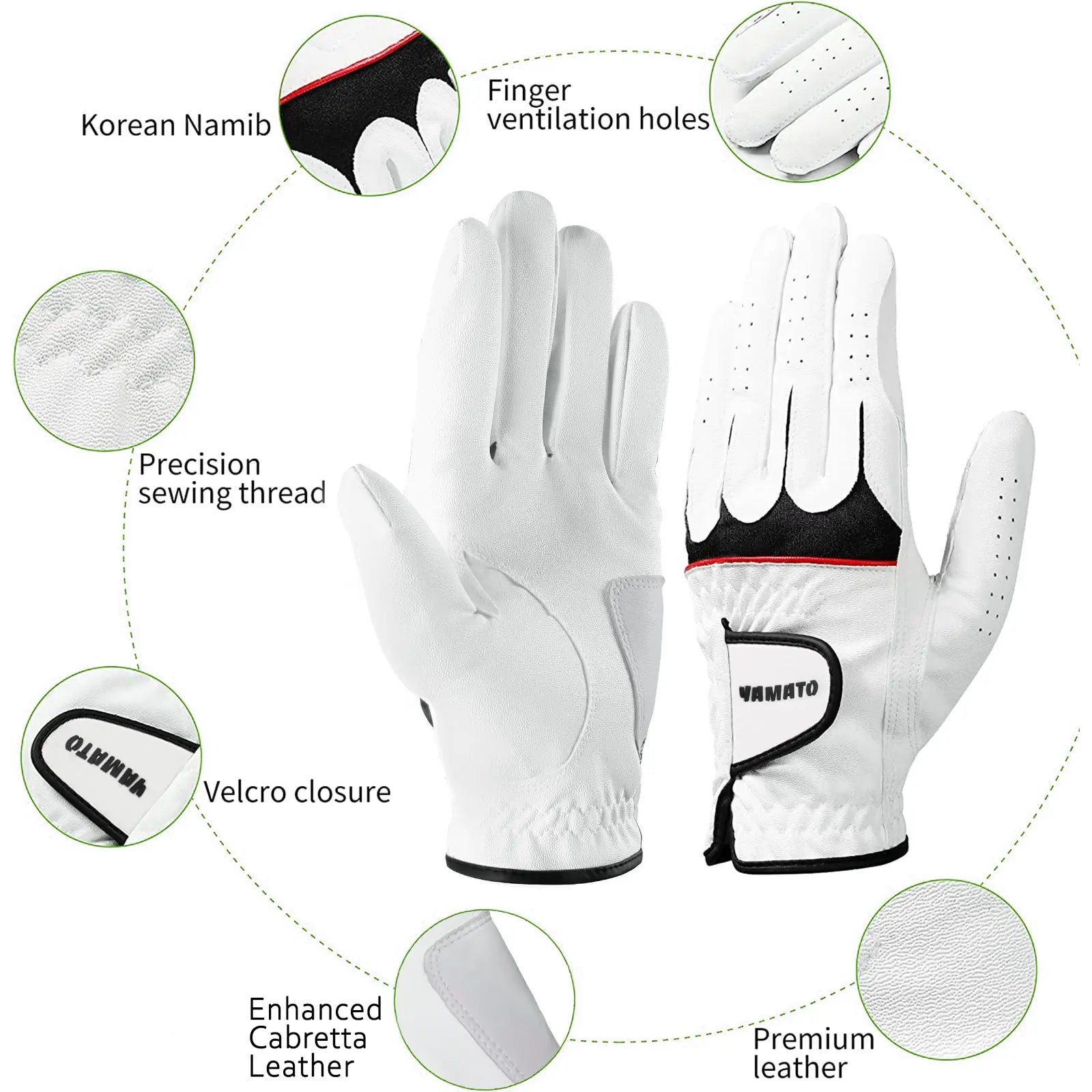 Breathable Back and Anti-Slip Palm Materials