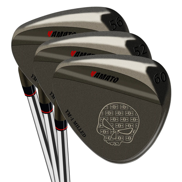 Yamato Left Handed Forged Golf Wedge Set - High Spin 52°56°60°