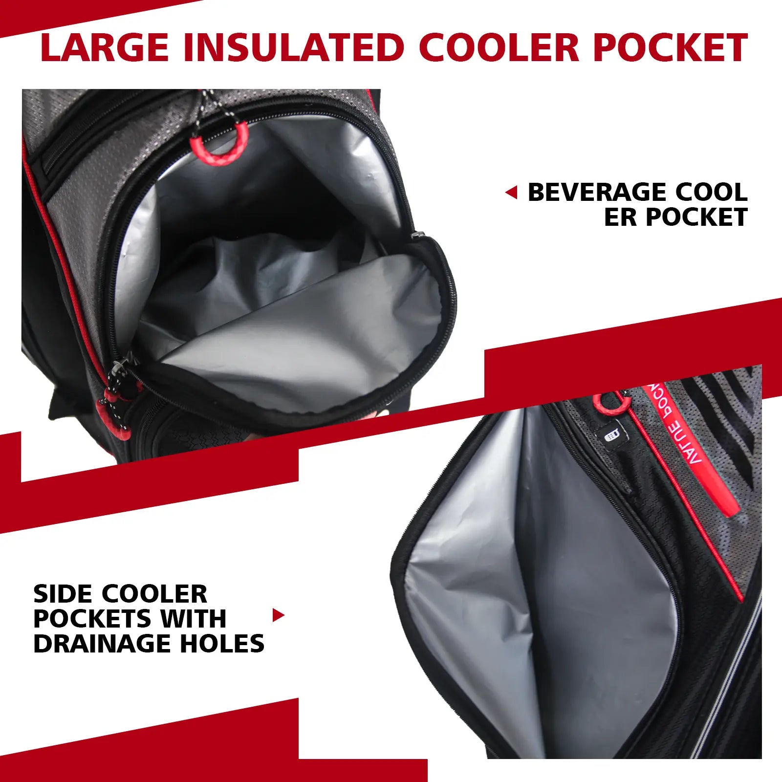 Yamato Golf Cart Bag – 14 Way Lightweight Organizer with Rain Cover