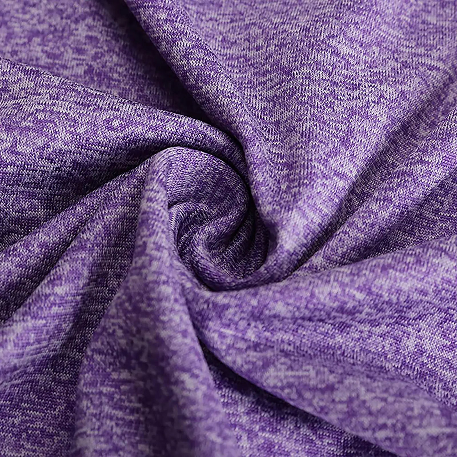 Close-up of fabric texture of Yamato Men's Slim Fit Golf Polo in purple, showing lightweight and moisture-wicking properties.